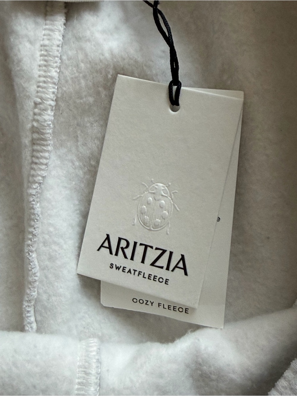 Aritzia Mega Flutter Sweatfleece Heather Cloud Size M NWT - Picture 6 of 7
